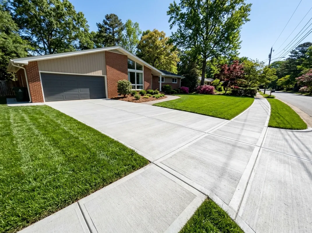 ALB Concrete Solutions Concrete walkway with an even slope and clean finish